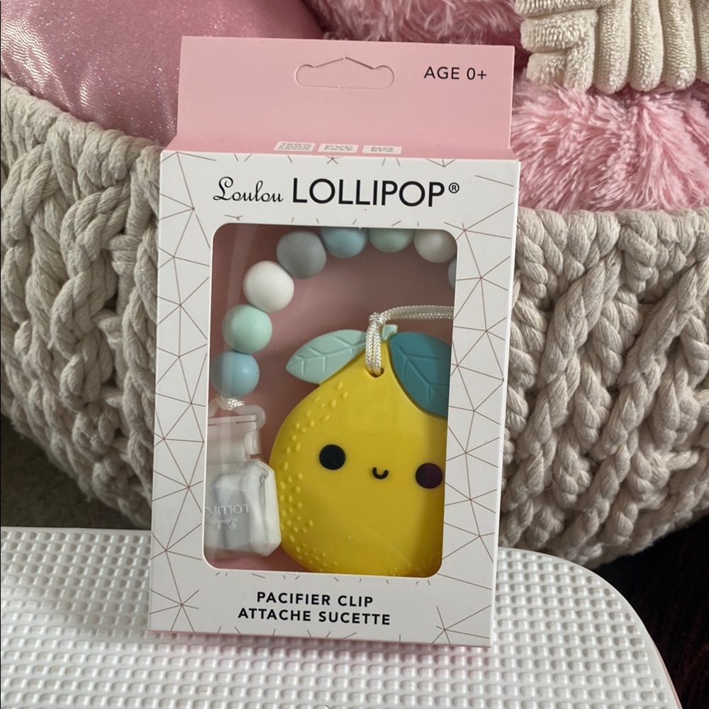Loulou Lollipop Lemon Pacifier Clip